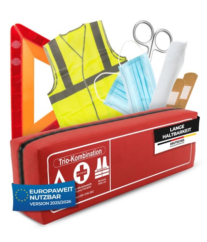 Rot trio 3in1 kombitasche - rot,