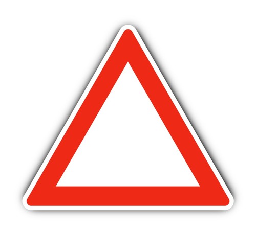 Warndreieck - -, (rot/weiß)