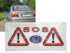 SOS WARNDREIECK TRANSPARENT