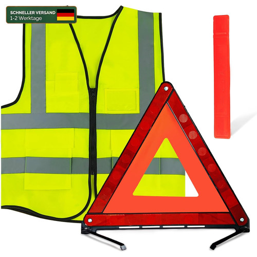 Warndreieck set 2in1 mit - warndreieck,